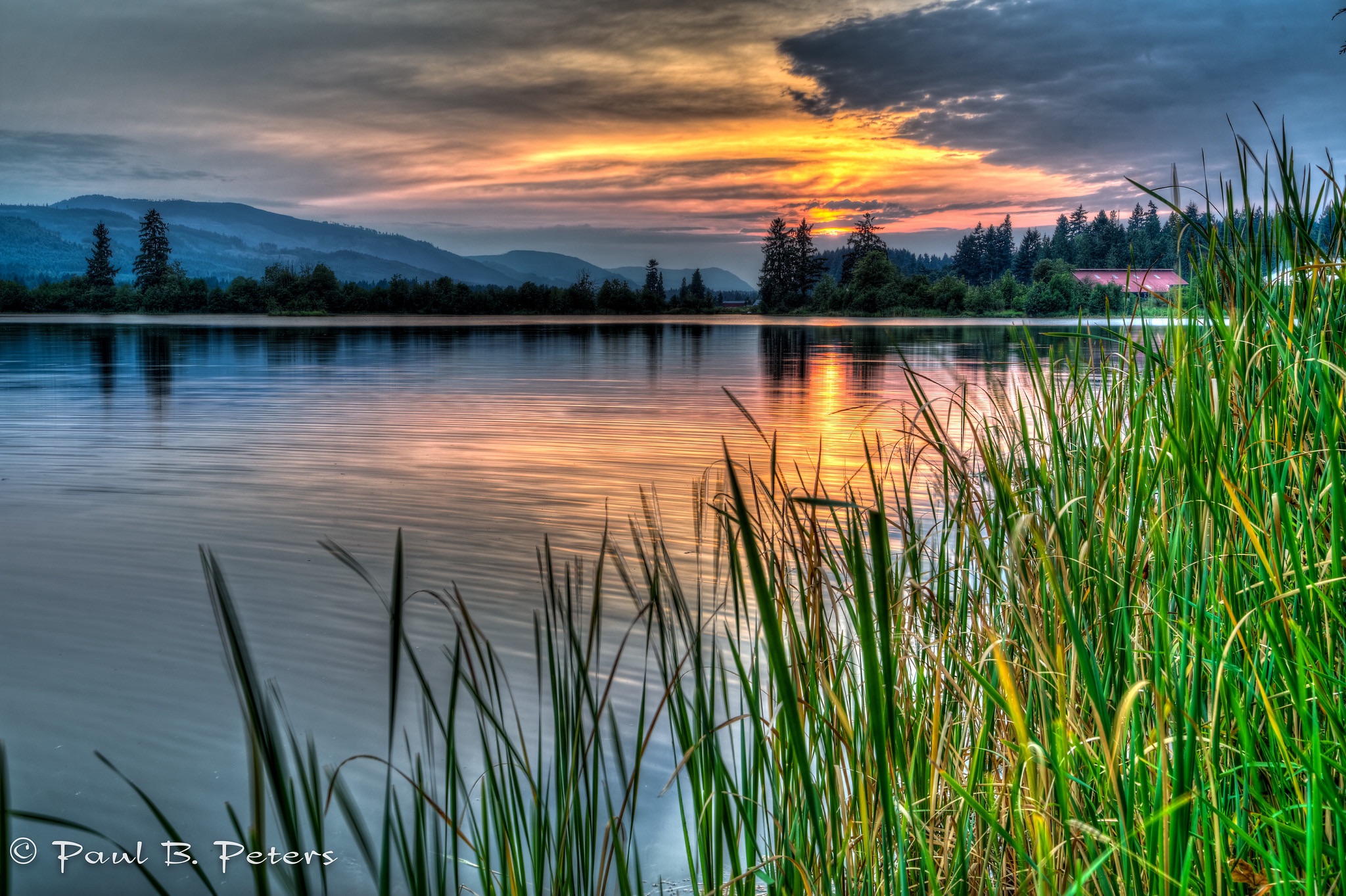 Dougan Lake and Cobble Hill Mountain, located a couple of mile from my home. Photo by Paul B. Peters