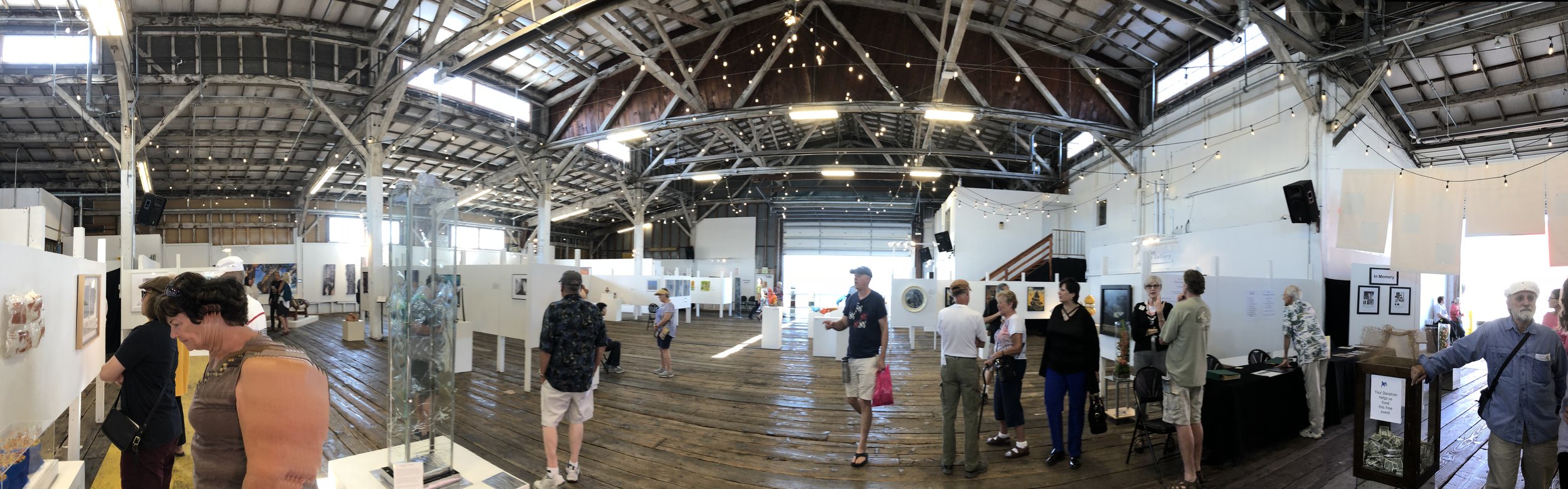 “Arts at the Port” in the Port Transit Event Center. Anacortes, WA
