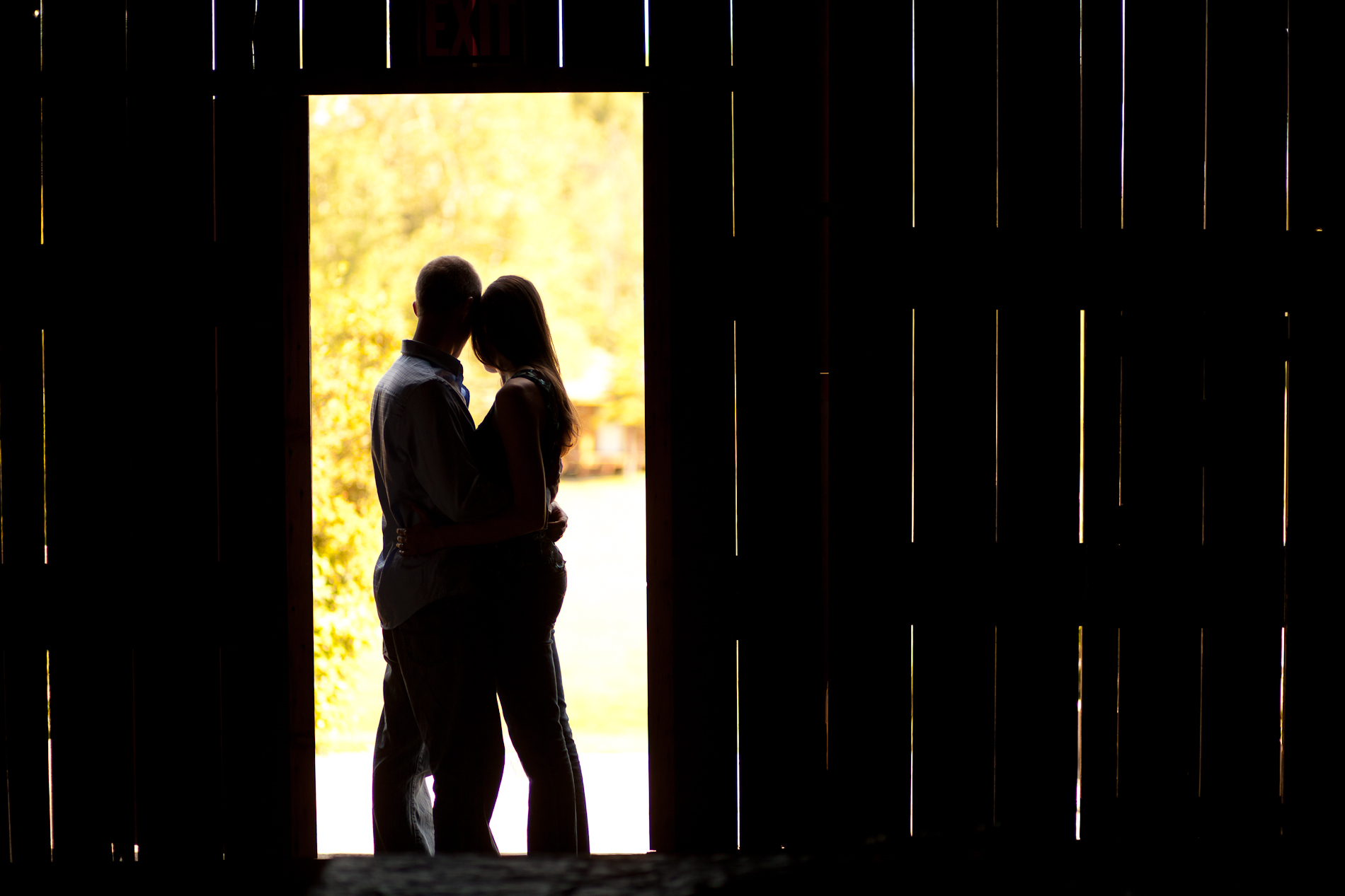 stouffville wedding photography in a barn on a camp site