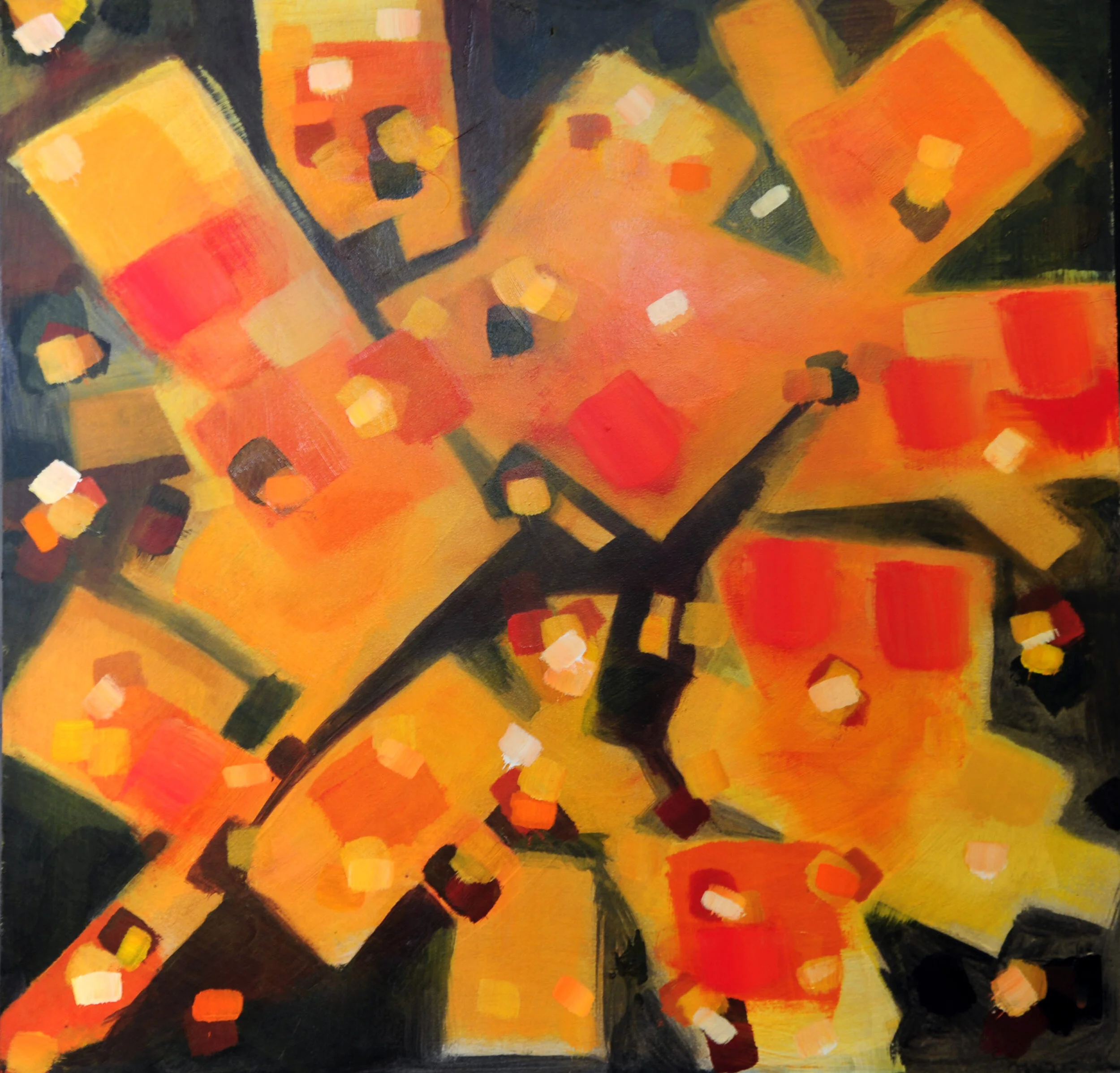 fractured dreams-24x24 on prepaed masonite