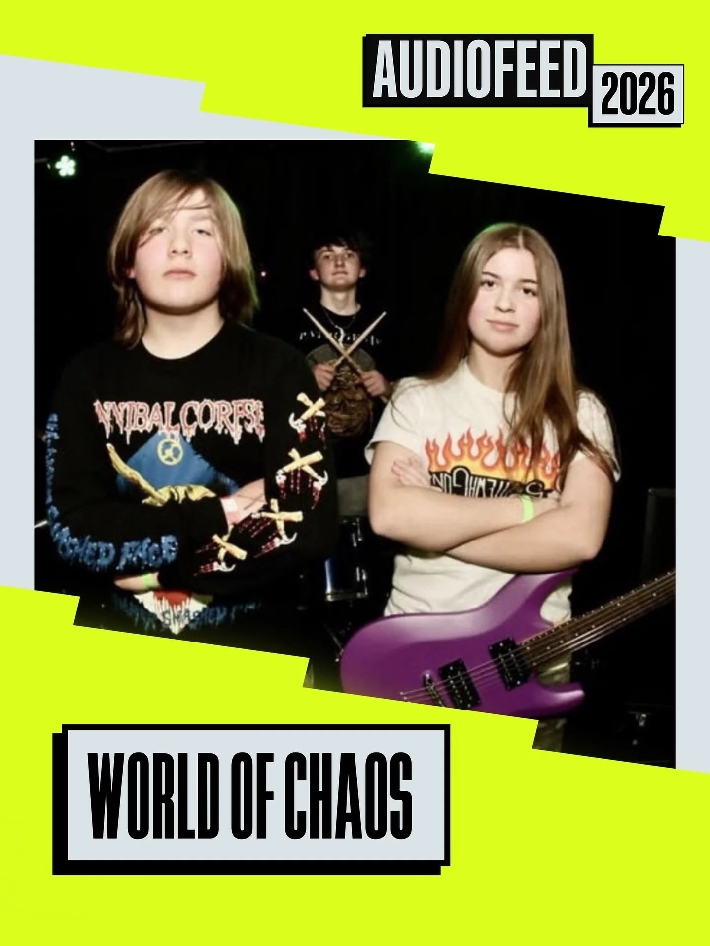 🔥The Park at Audio Feed is beyond excited to announce that World of Chaos will be playing on Saturday, July 4th!🔥

World of Chaos is a crossover thrash band from Delaware who have been playing shows since 2024. They&rsquo;re working on their first 