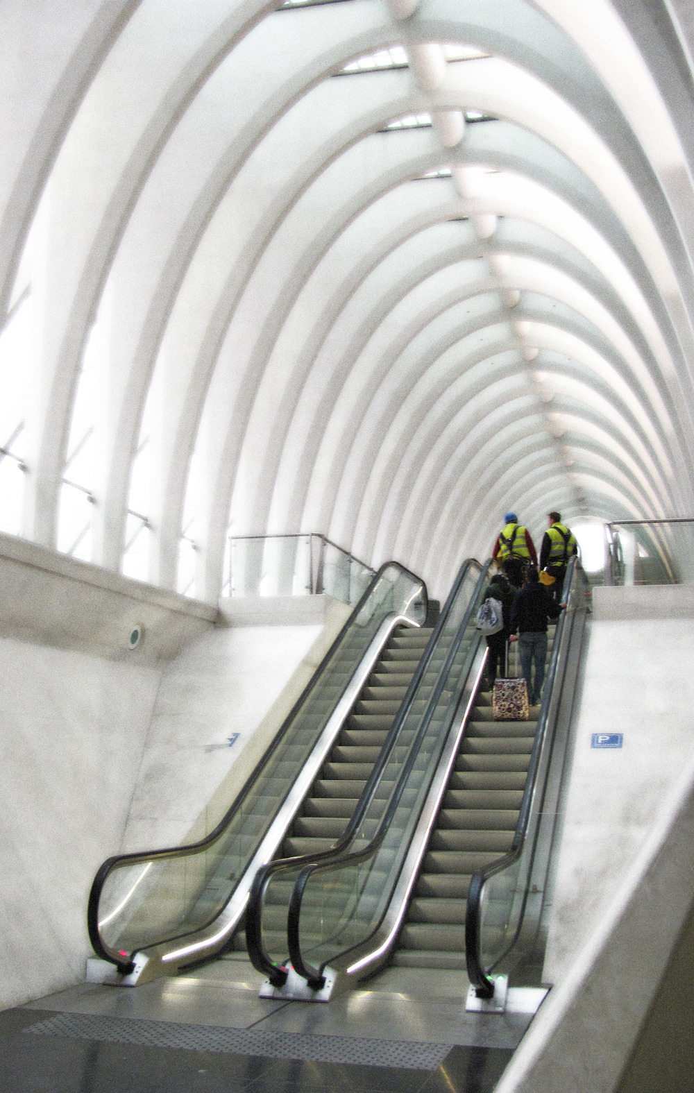  Escalators 2 Lower Concourse Up To Platforms, Liege, VHS 2010 