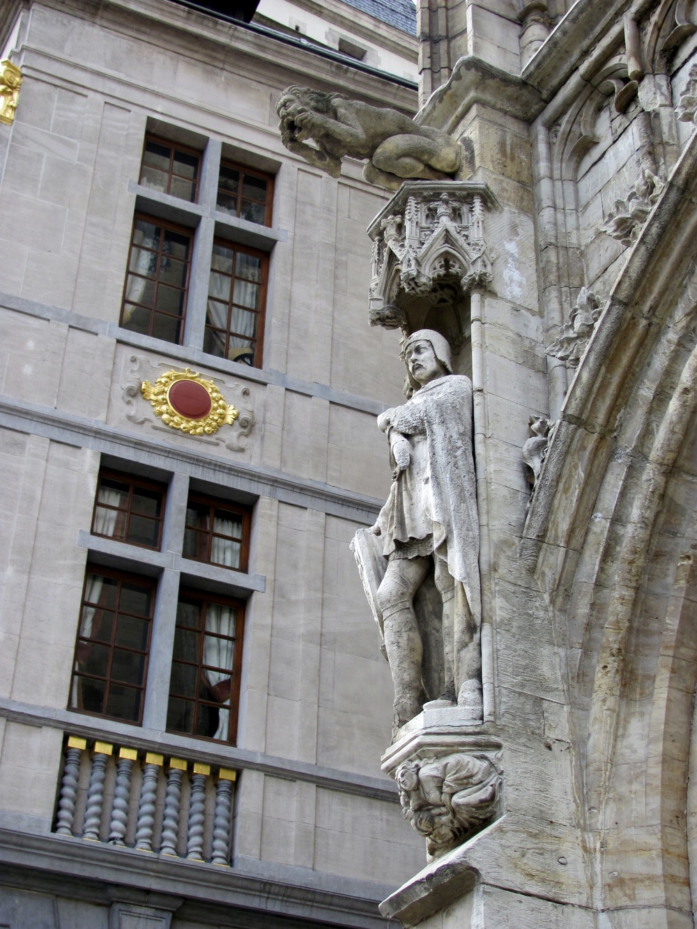  Hotel de Ville de Bruxelles - formerly Town Hall, 15th Century Gothic, Grand Place, Old City Brussels, Belgium, VHS 2010 