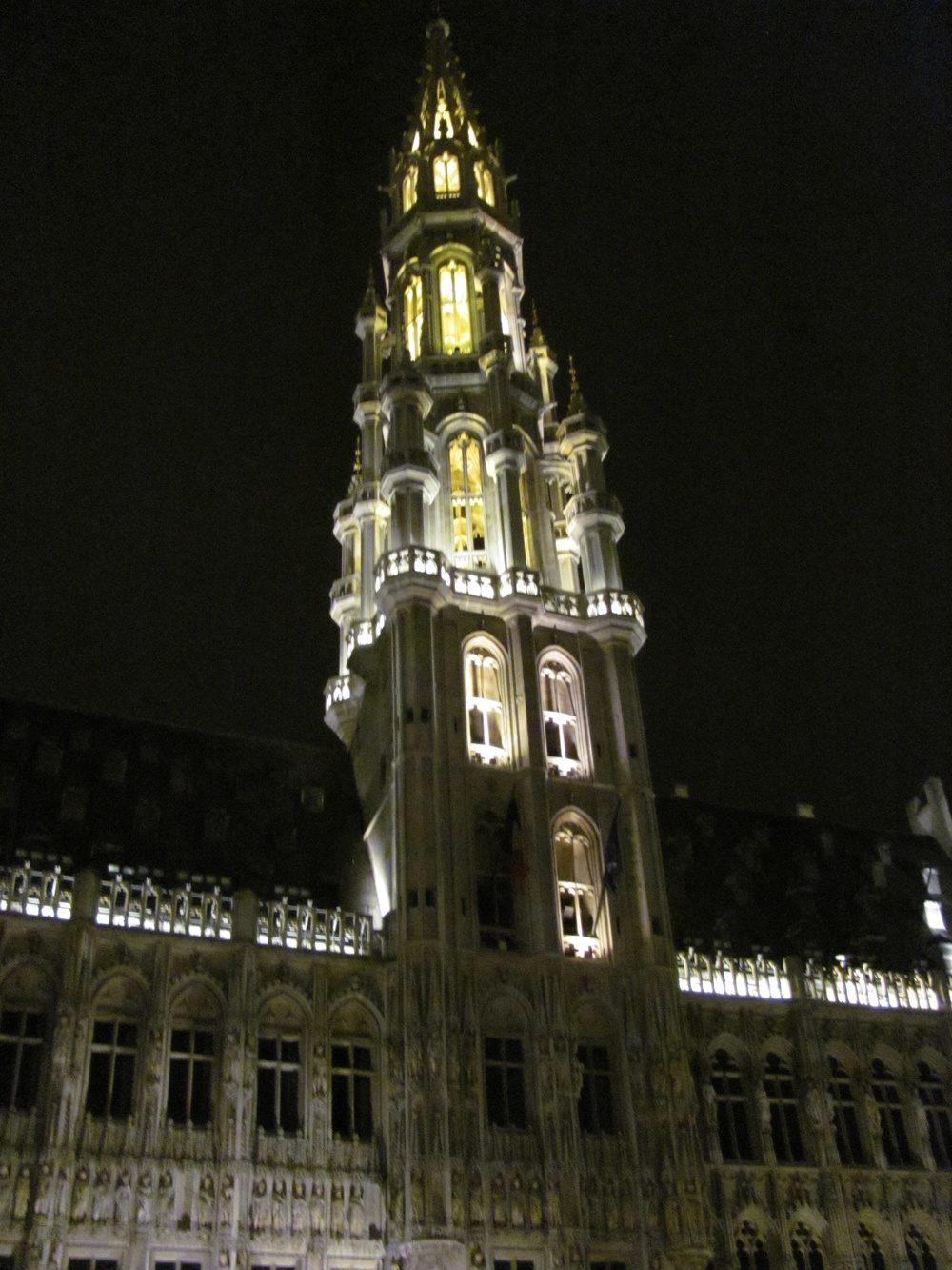  Hotel de Ville de Bruxelles - formerly Town Hall, 15th Century Gothic, Grand Place, Old City Brussels, Belgium, VHS 2010 