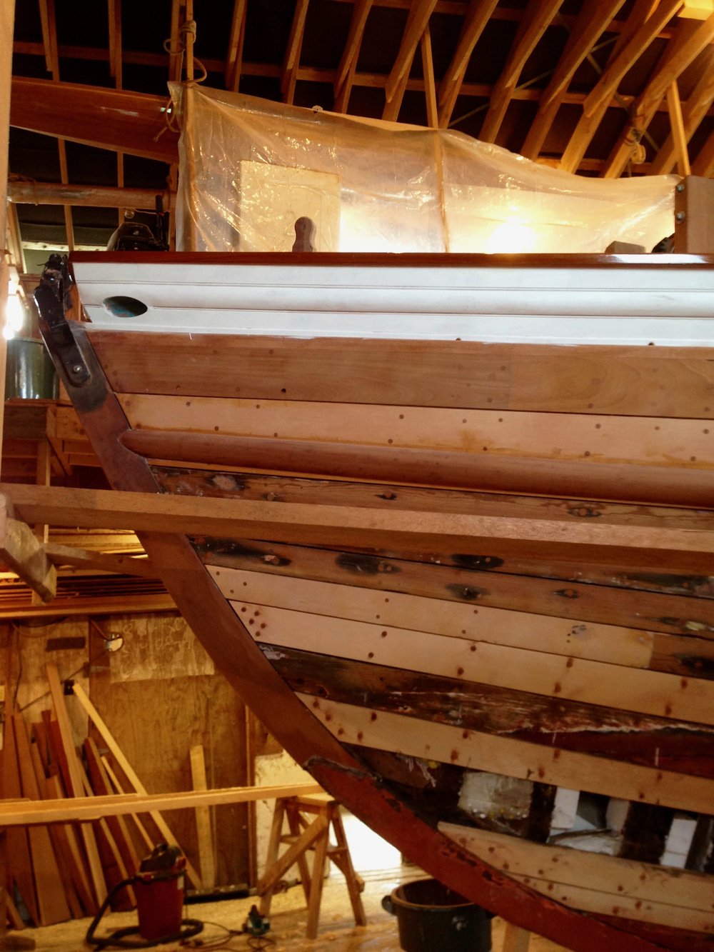  Abernethy &amp; Gaudin BoatBuilders - hull rebuild 