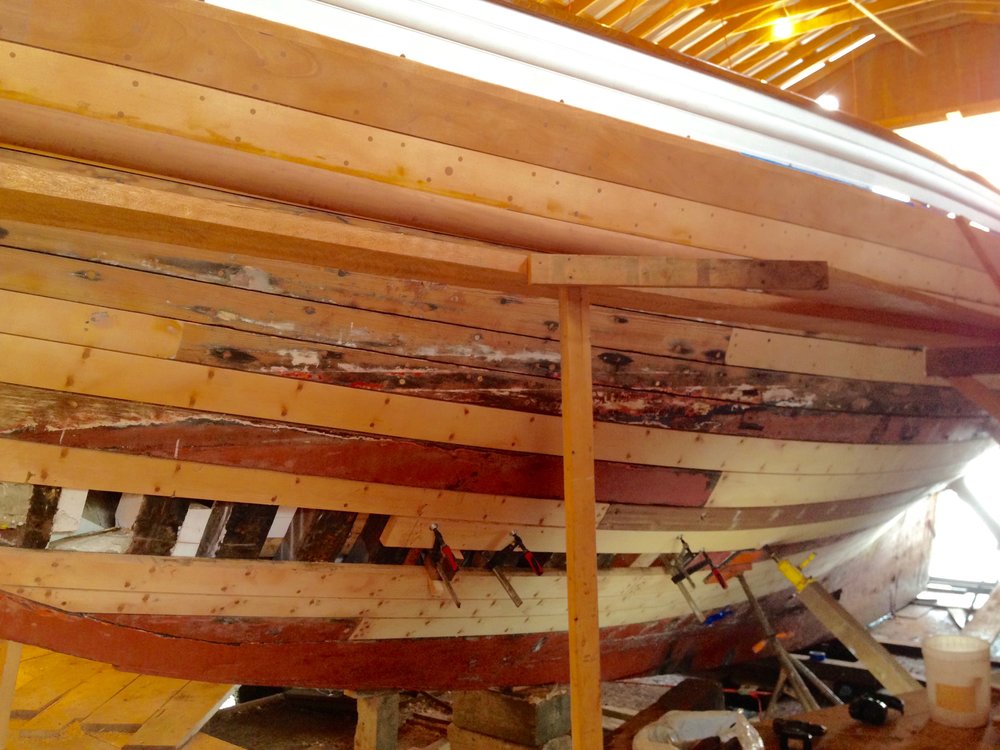  Abernethy &amp; Gaudin BoatBuilders - hull rebuild 