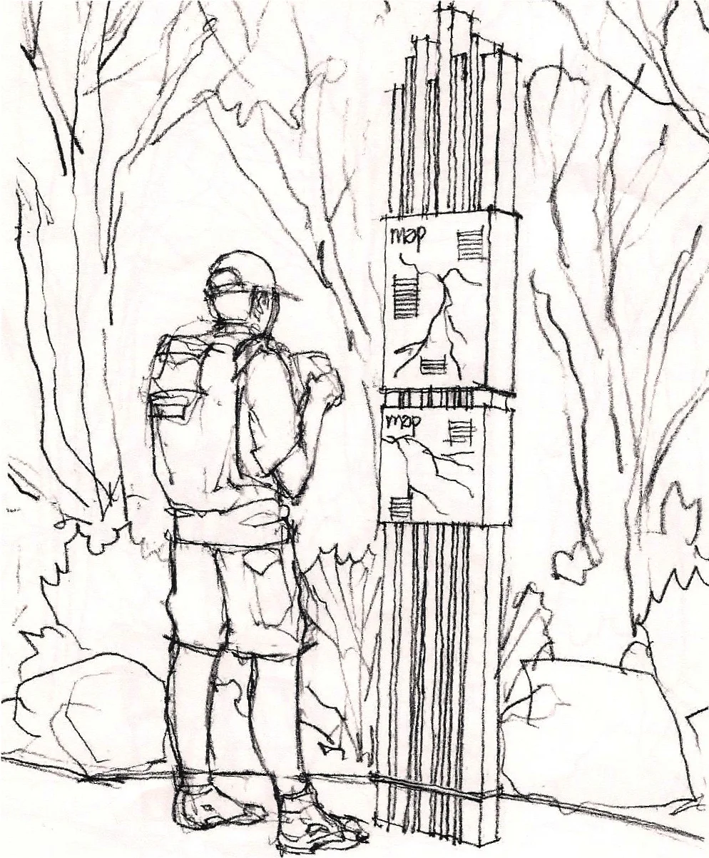 Natural, low-impact trail way-finding. 