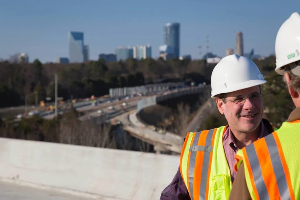 Dave Kaufman on GA 400 flyover ramps