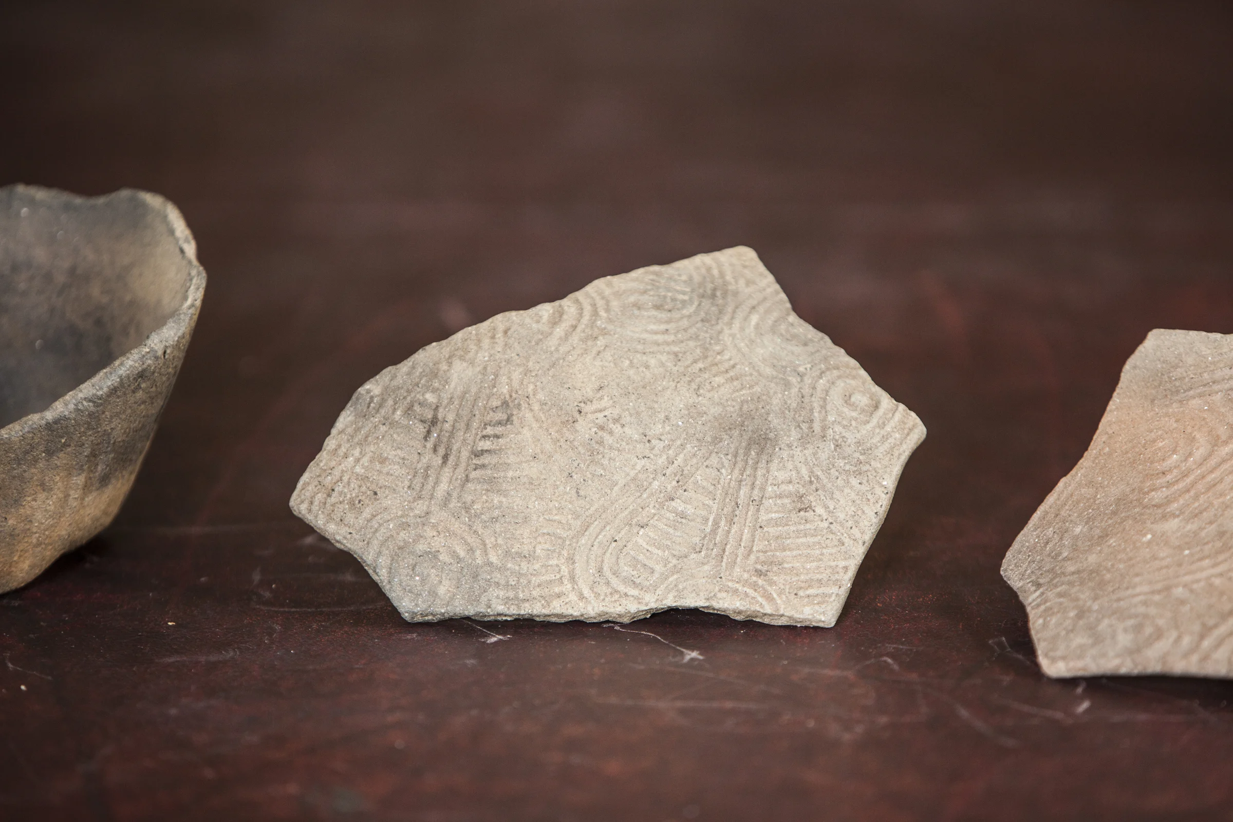 Pottery shards found at Peachtree Creek
