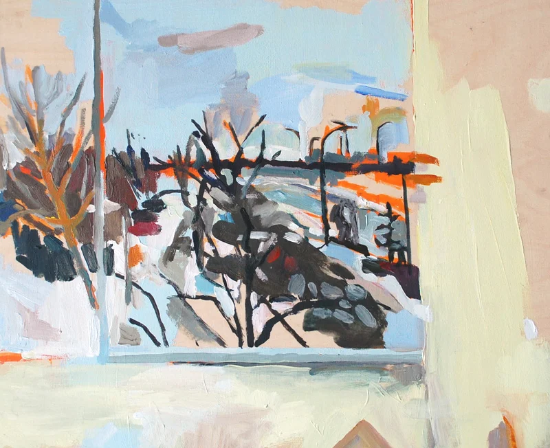 Window, The North West Company, Acrylic on birch panel, 20" x 24”, 2012, (series of 15)