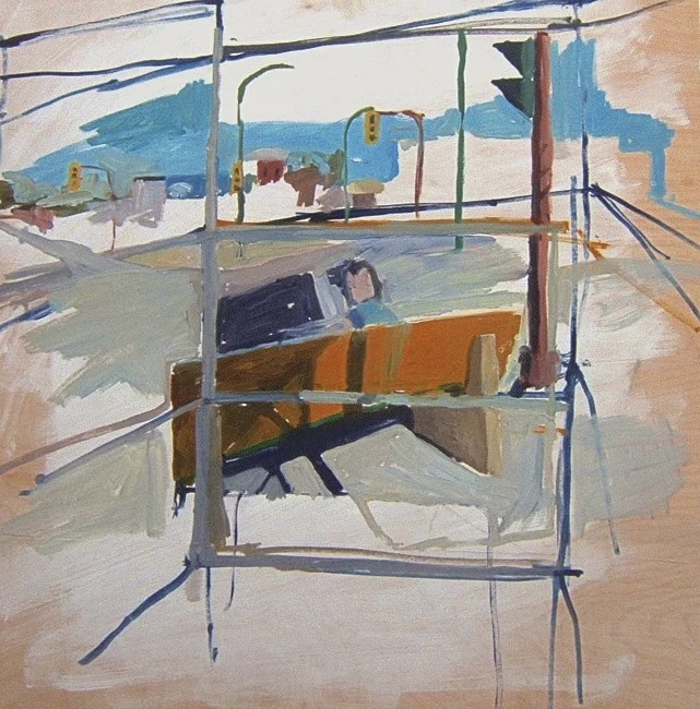Selkirk and Arlington. 30” x 30” 2008 Oil on birch panel. (Series of 12)