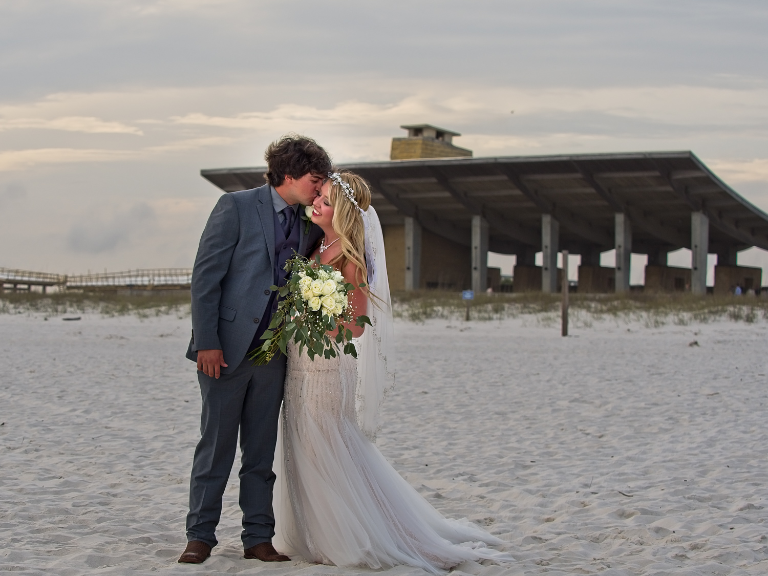 Gulf Shores Beach Wedding And Pavilion Reception Sand