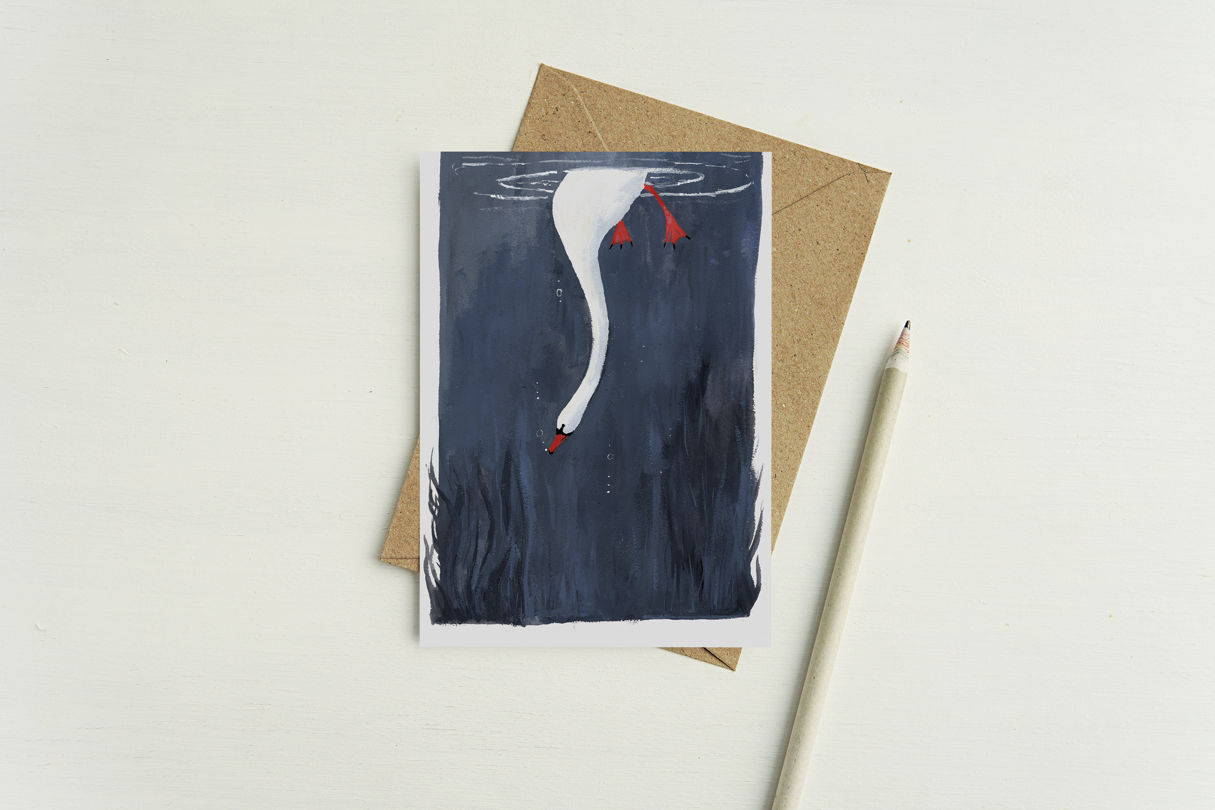 Postkarte "Gründeln"