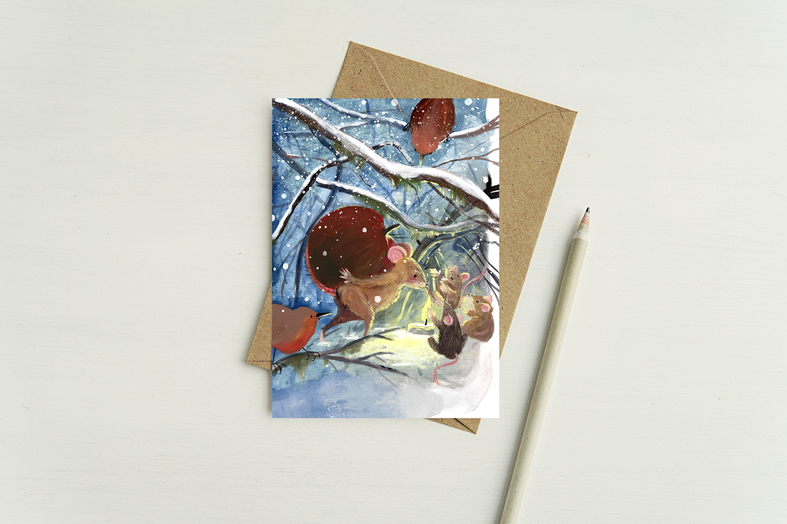 Postkarte "Winterapfel"