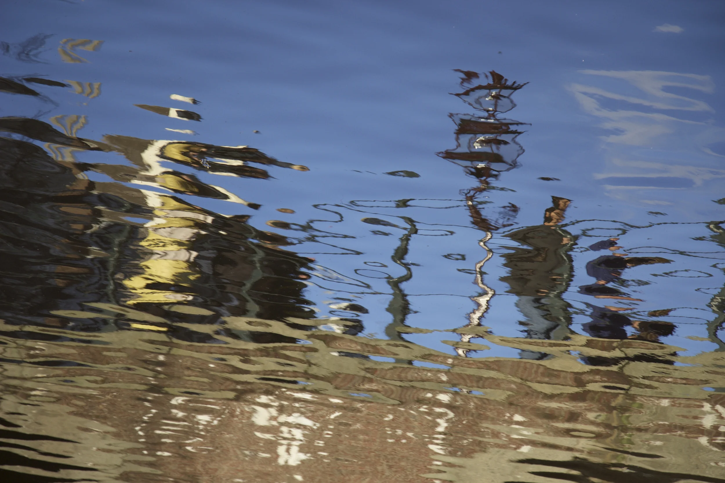 Amsterdam Bridge Reflections 4 3x4 printed on watercolor paper 1 of 1