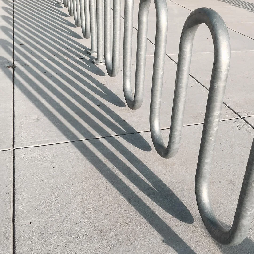 #minimal #metal #wave #bike rack