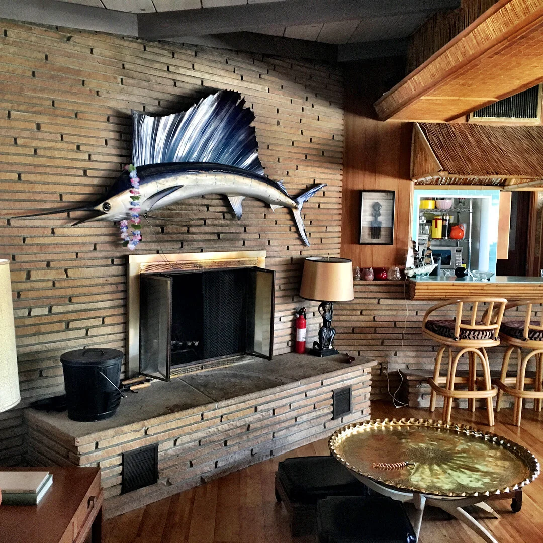 #midcentury #modern #tiki #house in Joshua Tree. Total time capsule of #Americana