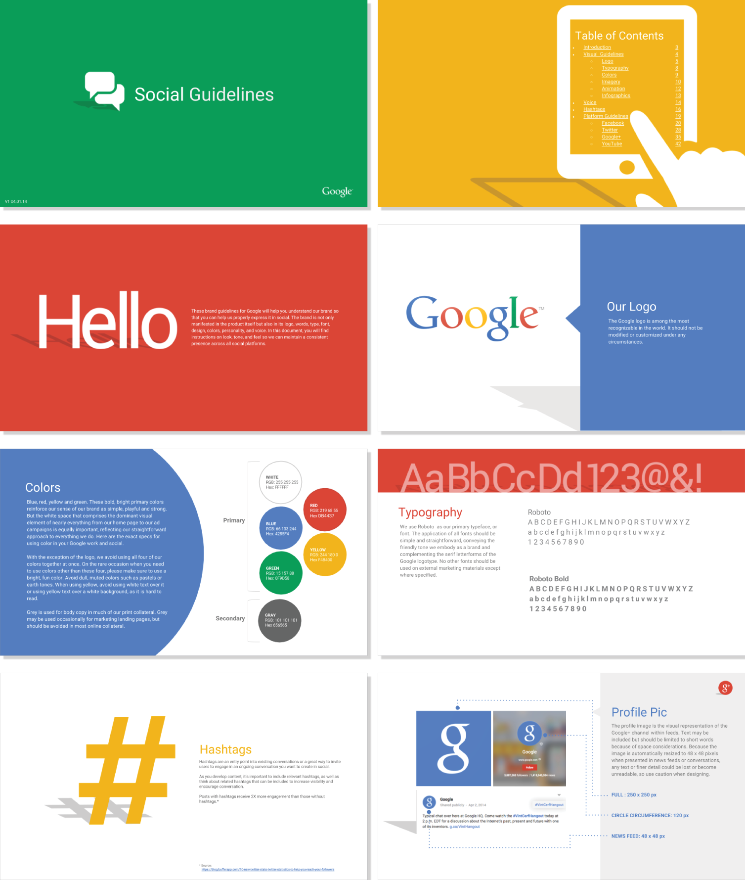 Google Social Styleguide 