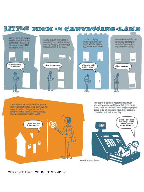 "Little Nick in Canvassing-Land" Comic