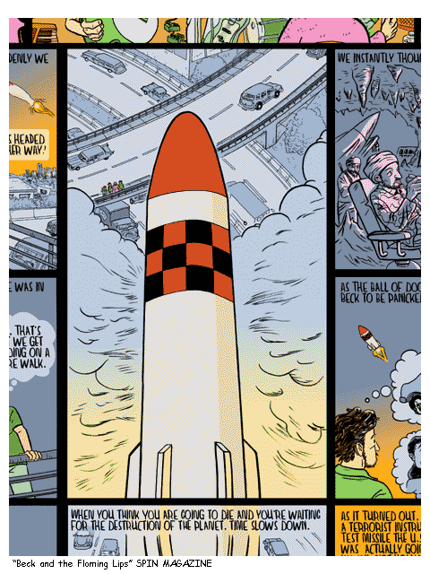 "Beck and the Flaming Lips" Comic Excerpt