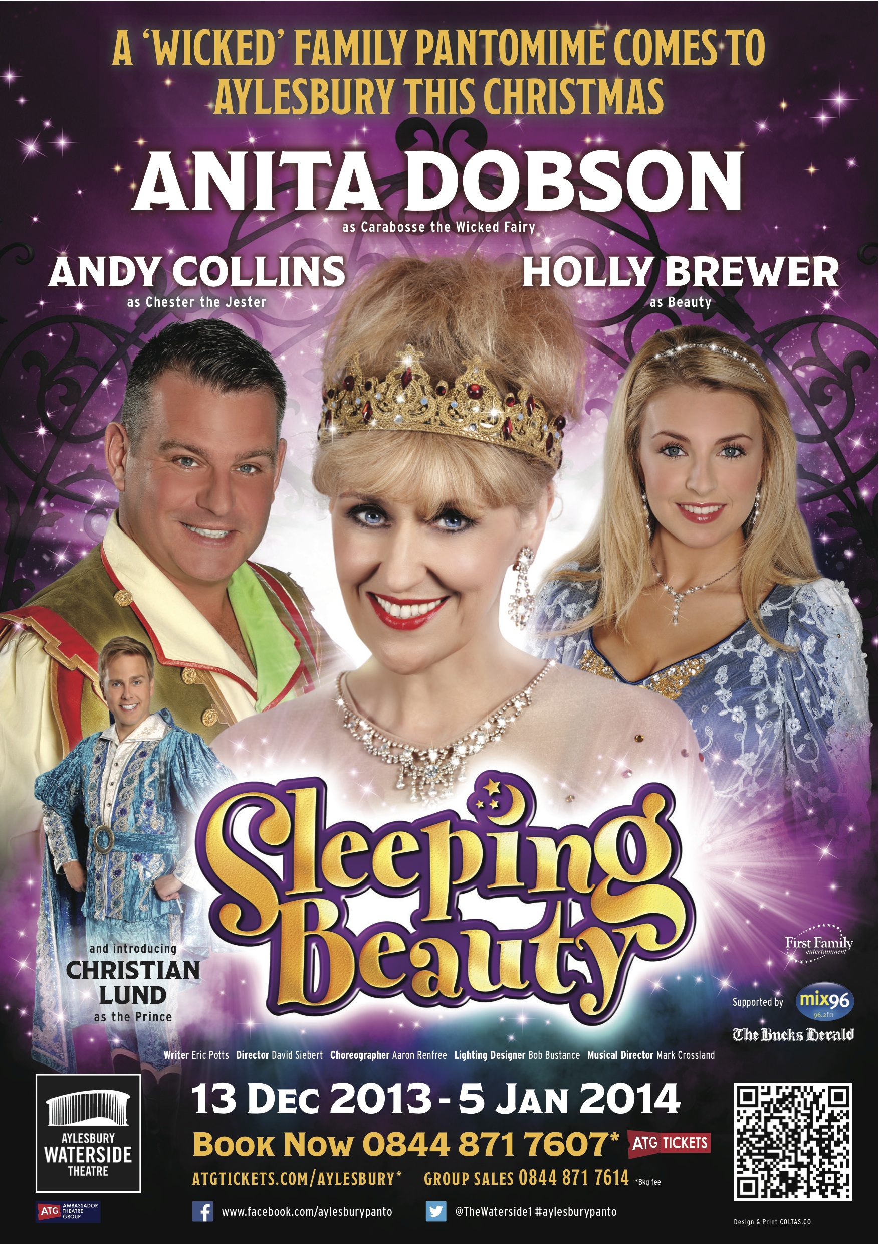   December 2013/January 2014    Playing 'Beauty' in Sleeping Beauty at Aylesbury Waterside Theatre.  