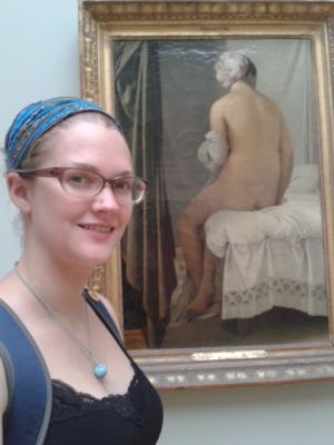 Erica after seeing her fave painting of all time, for the 1st time