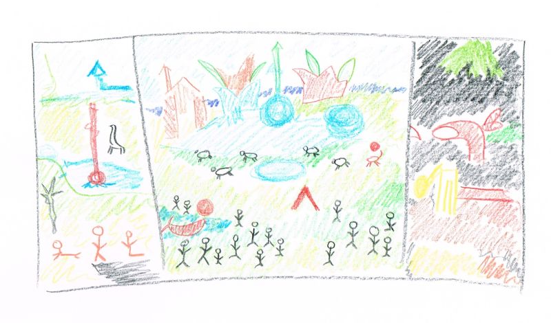  The Garden of Earthly Delight by Hieronymus Bosch, drawn by Jennifer Paquet