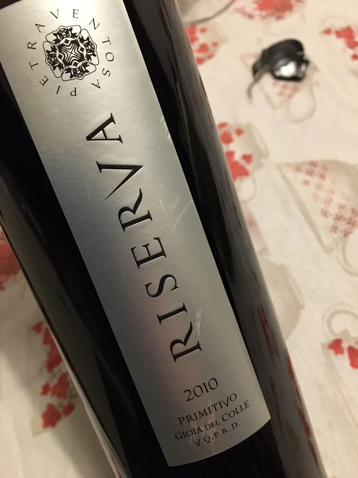 Buon 8 marzo 2020 - Primitivo Gioia del Colle Riserva 2010 - Pietraventosa