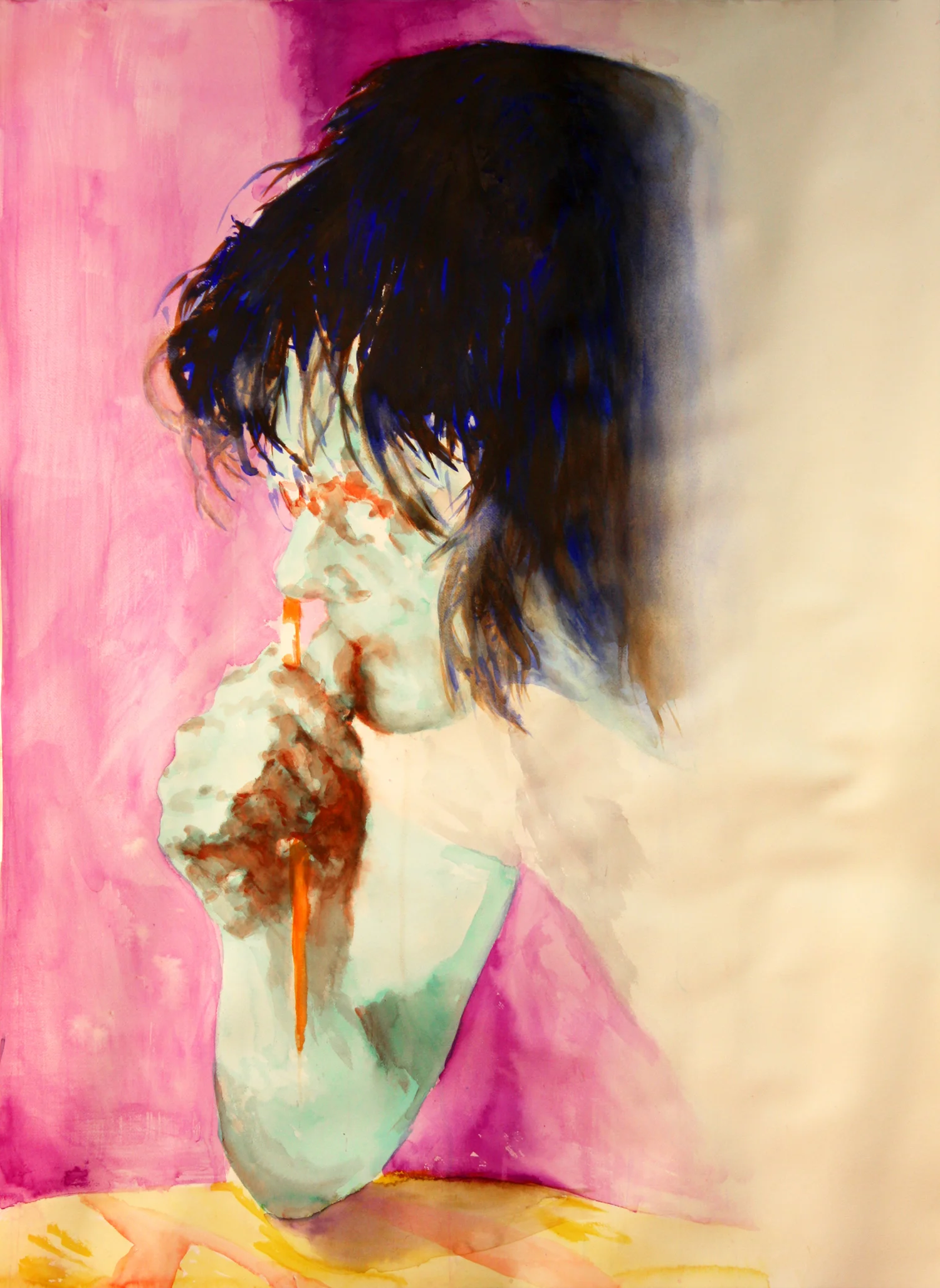 Etta's Boy Watercolor 52"x38"