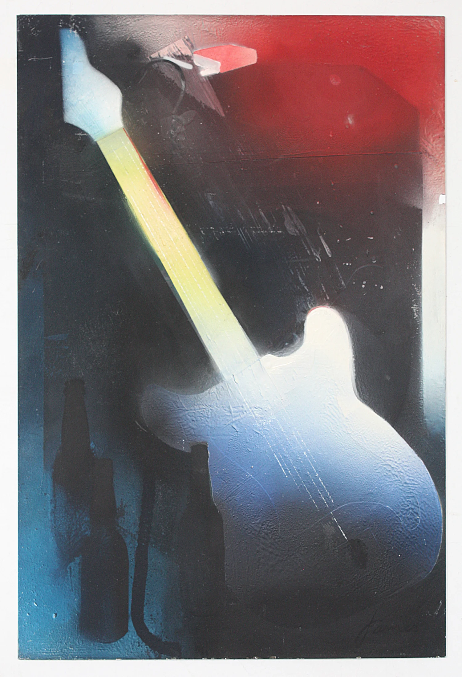 The Little Practice Guitar Oil 48"x32"