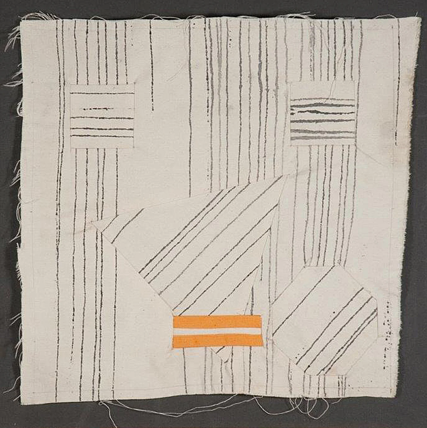 Fabric Sketch 2 Acrylic on canvas 15" x 15" 1968