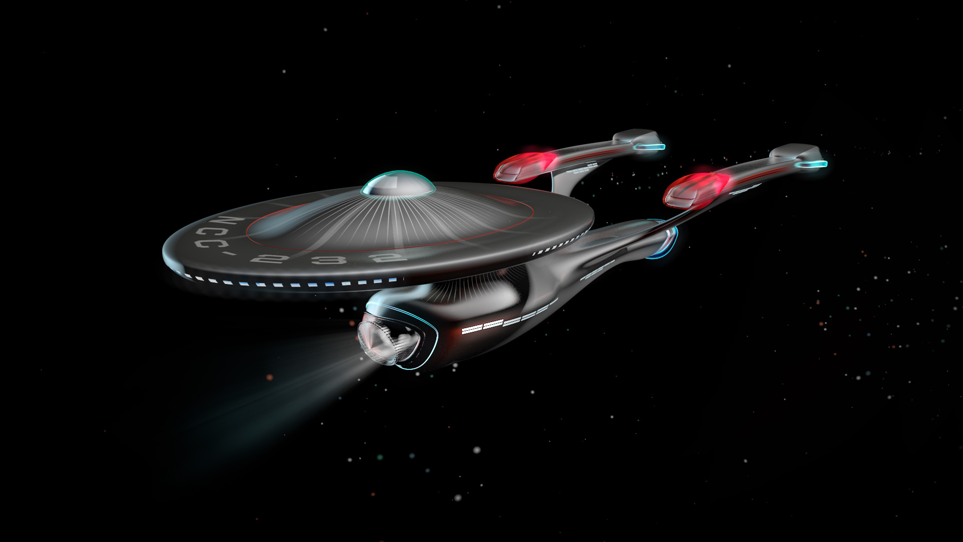 I always wanted to build a version of the Enterprise. This is was modeled in Cinema 4D.