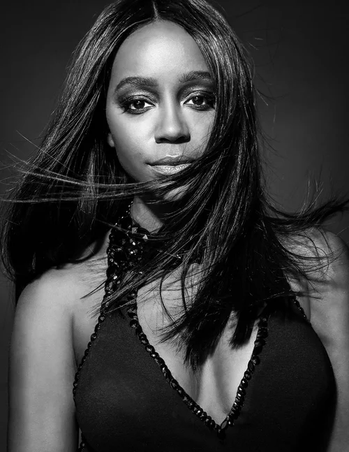 Aja Naomi King photographed by Bradford Rogne