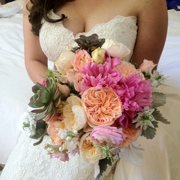 Nicole's bouquet turned out gorgeous! Almost as gorgeous as her.