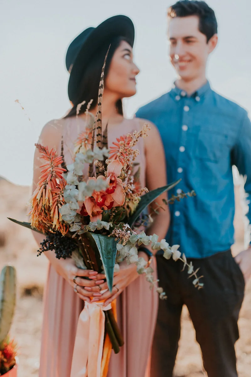 Desert inspired bouquet for Joshua Tree Elopement.