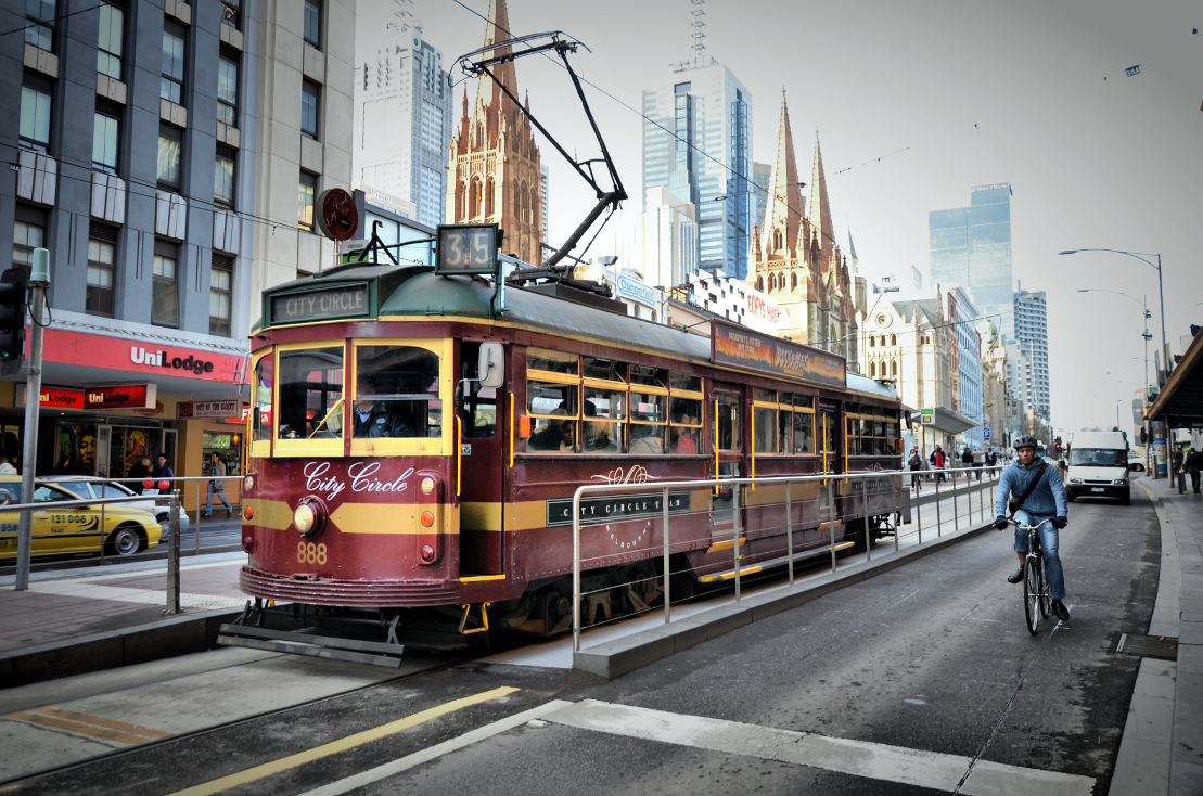 Tram in Melbourne, Australia