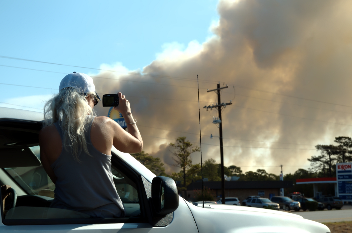 Watching the Bastrop fires in Texas, USA