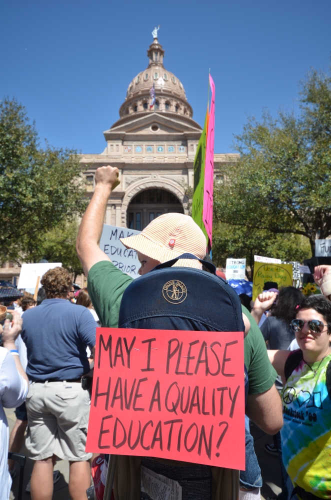 Rally to Save Texas Schools in Austin, Texas, USA