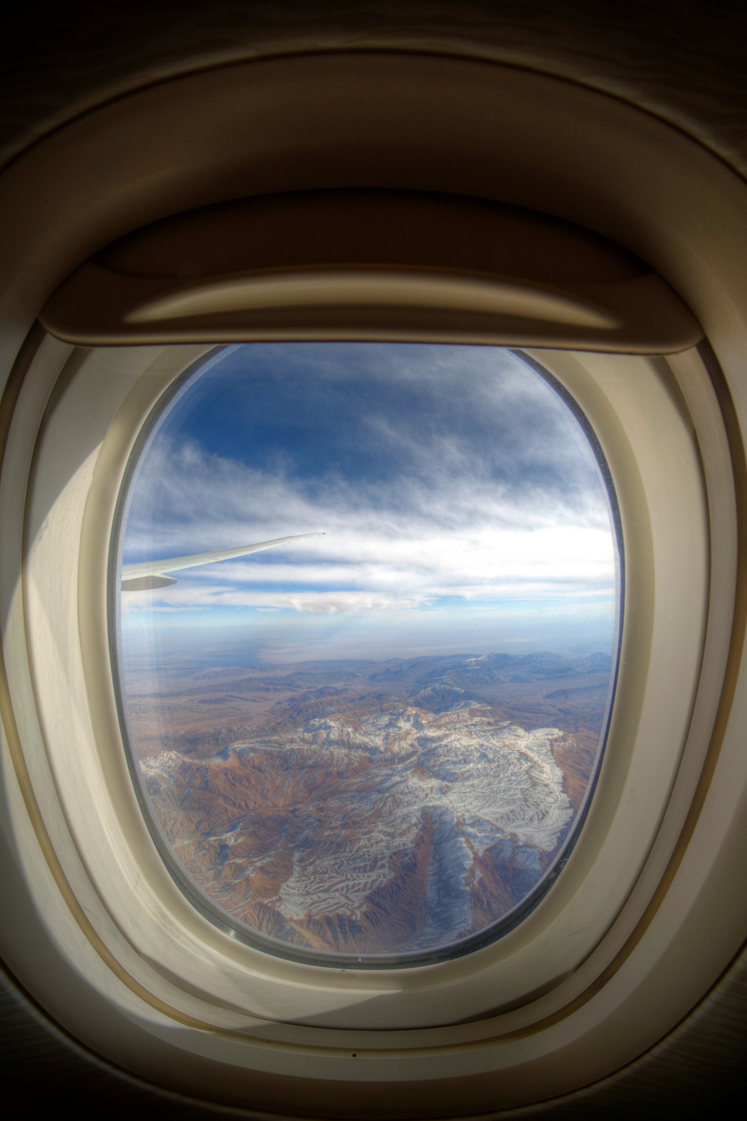 Iran from an Airplane Window