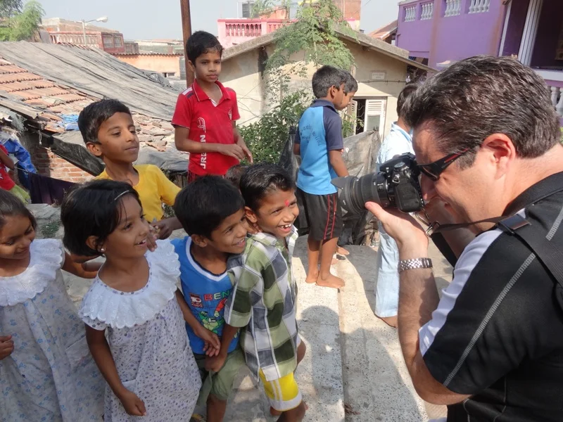 At the Worli Fishing Village, near Mumbai, India.