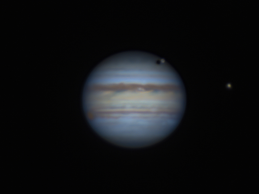 Transit of Ganymede Across Jupiter