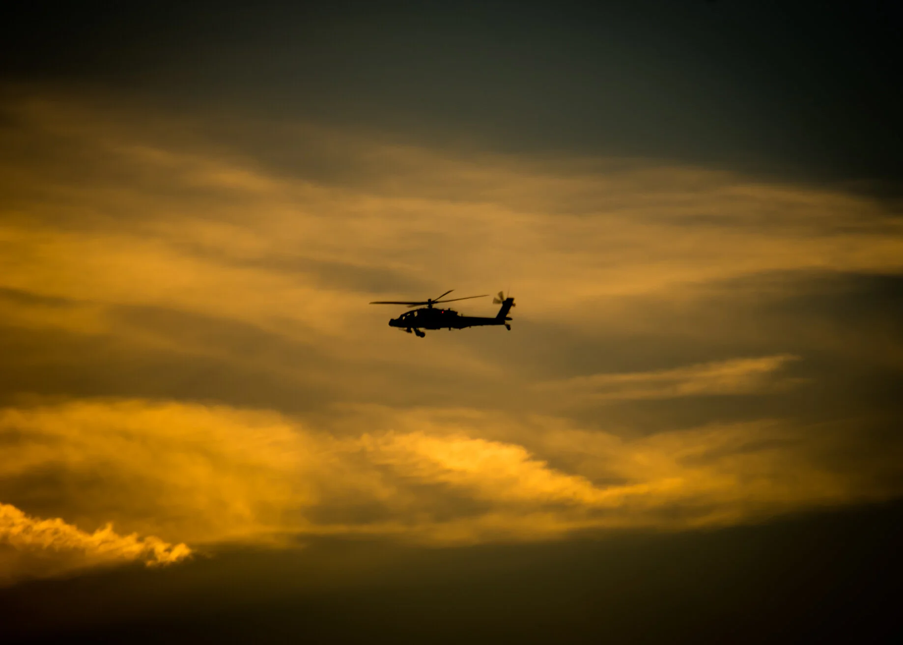 Apache Gunship on the Hunt