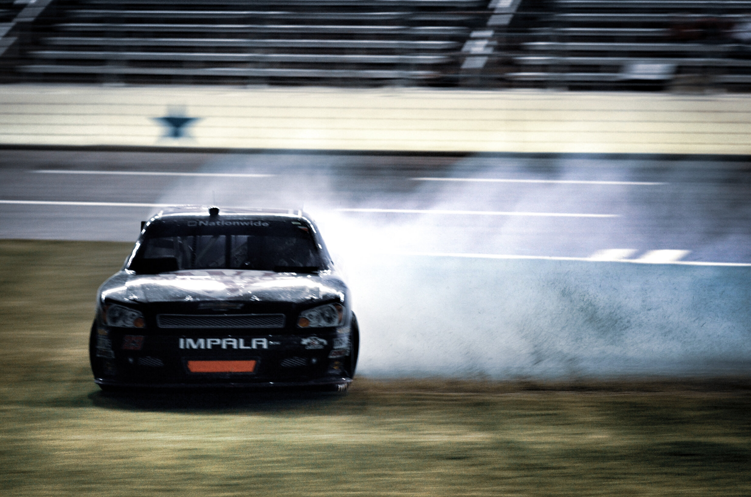 NASCAR Spinout. Texas Motor Speedway.