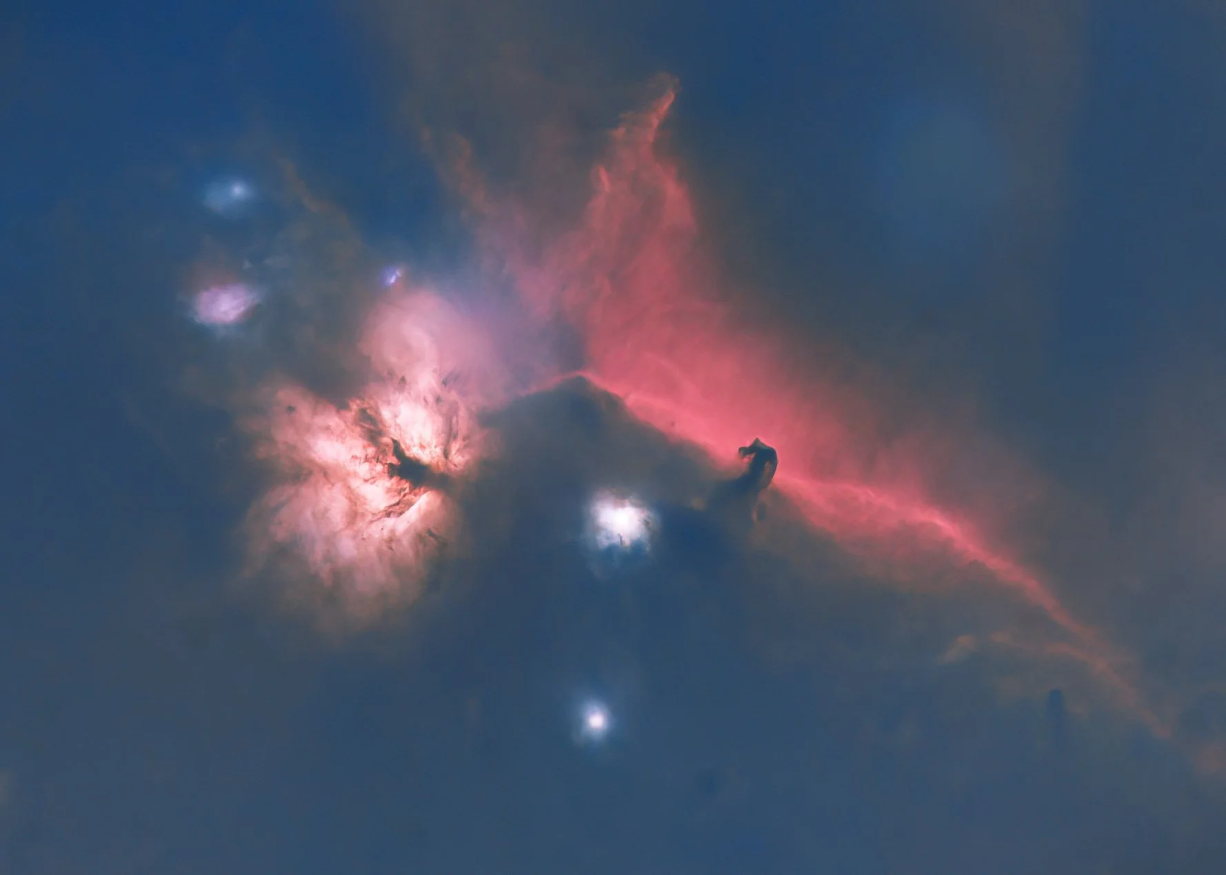 The Flame and Horsehead Nebulae