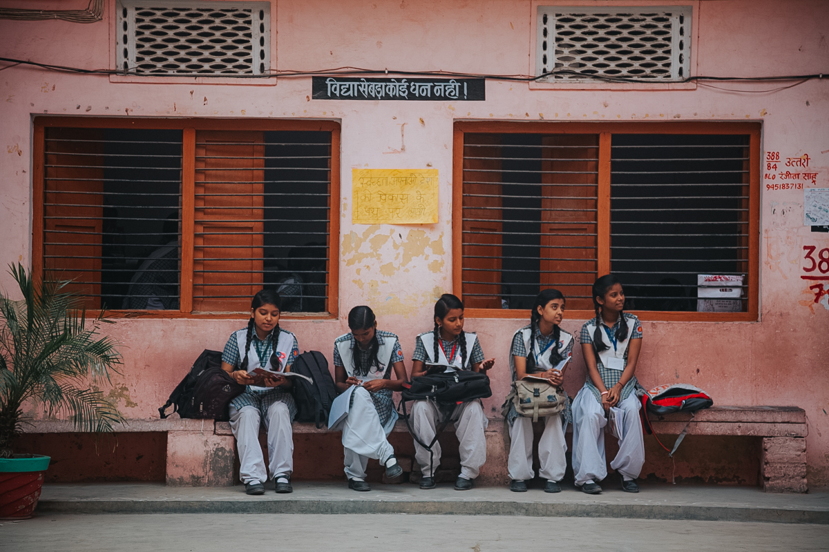 Rani with fellow students