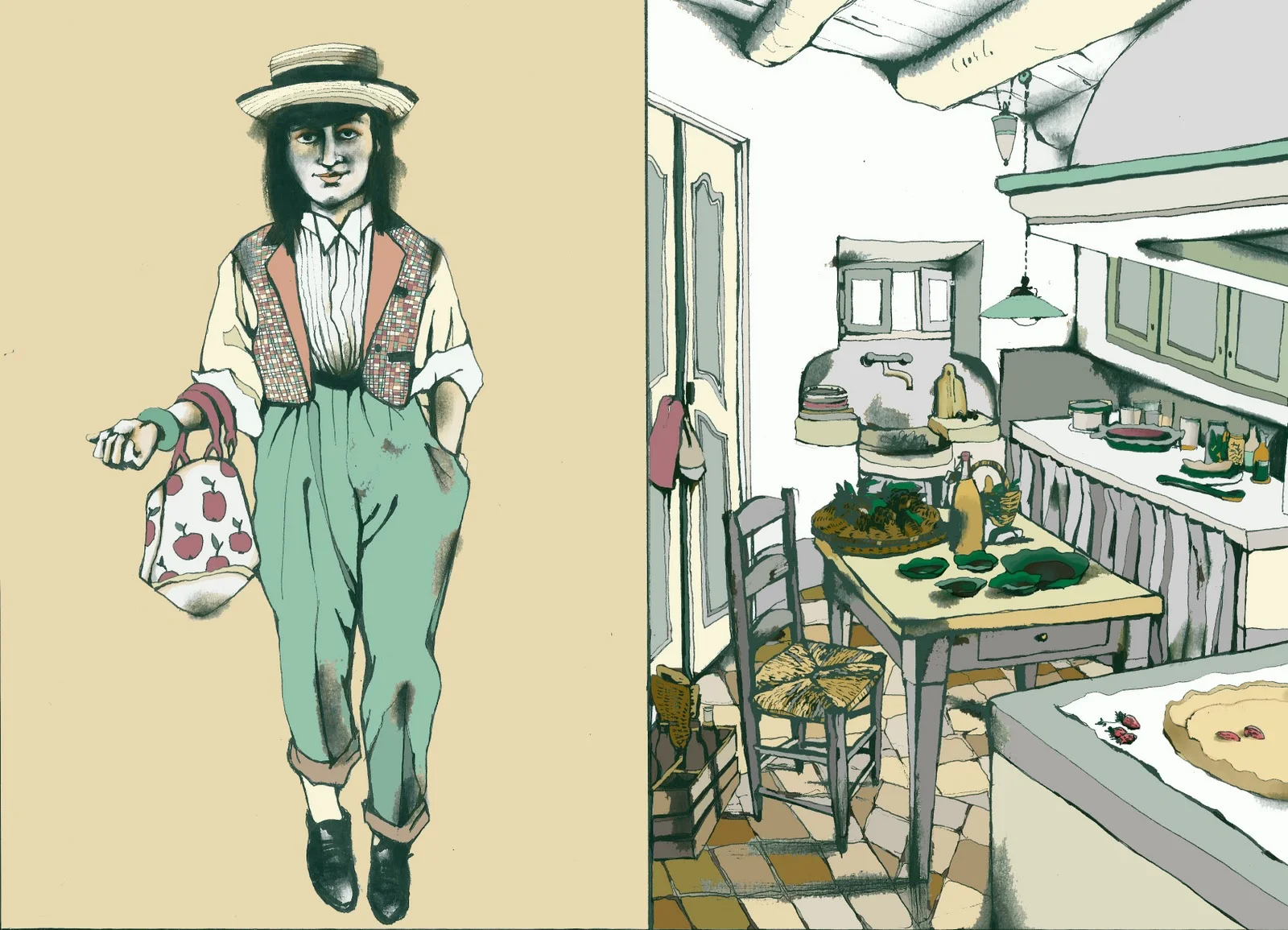 the bag and the kitchen GREEN.jpg