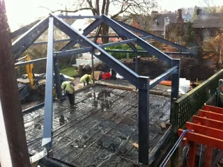Hall structure from above.
