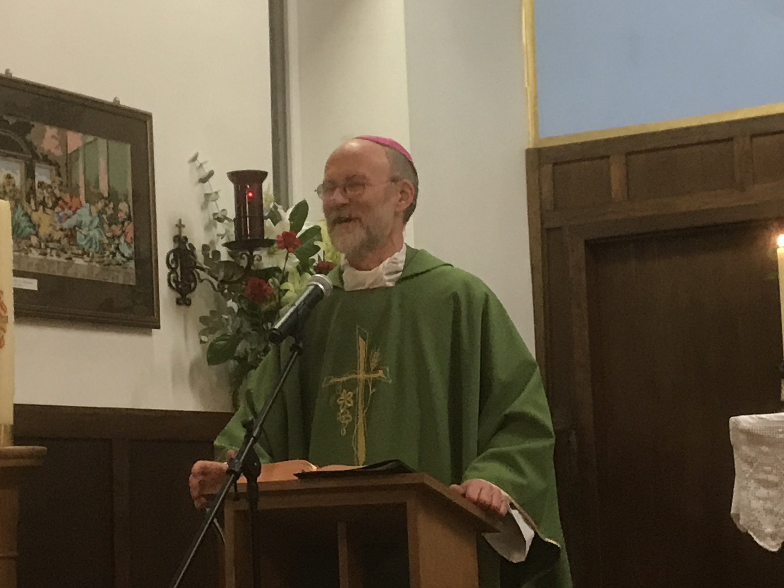 Bishop's visit to St Wulstan's 2019