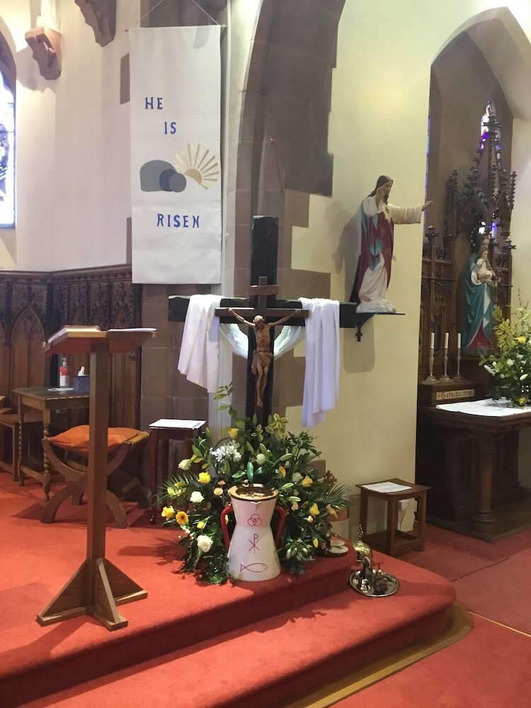 2021 Easter flowers at St Catherine's