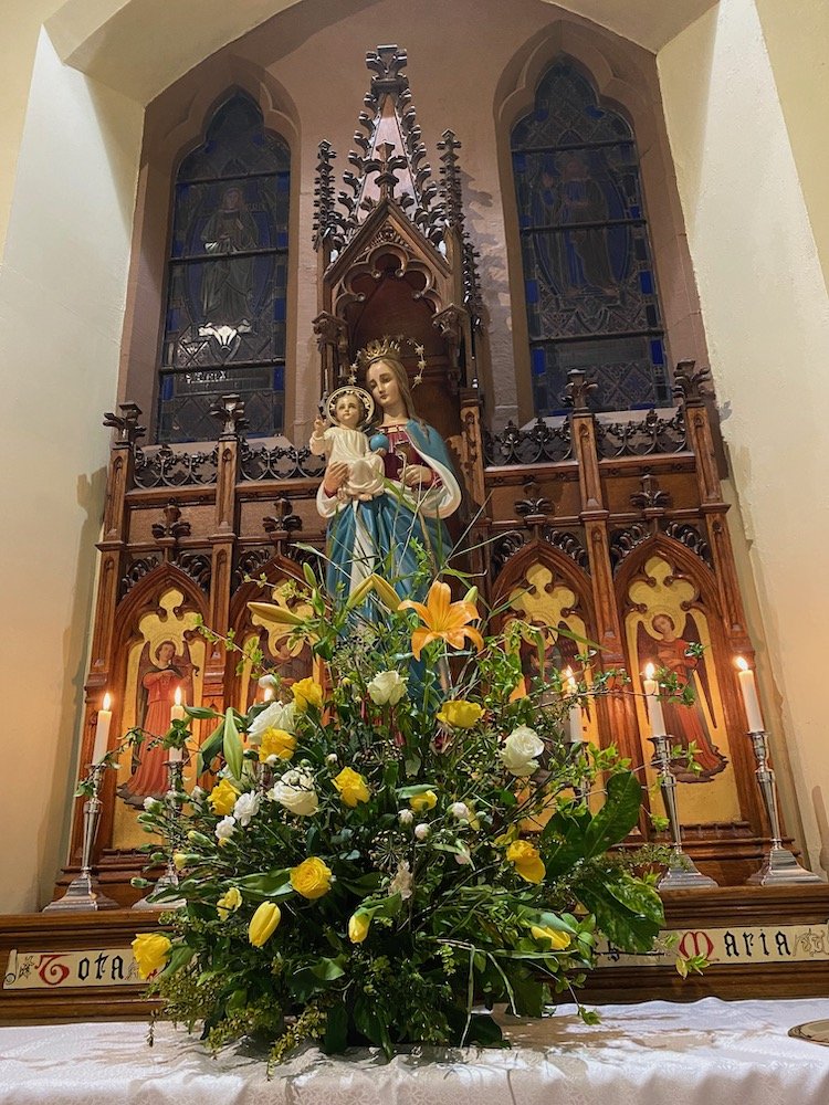 2022 Easter flowers at St Catherine's